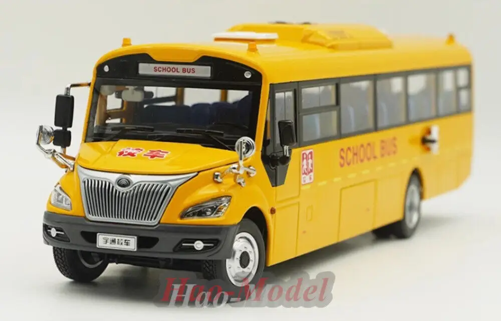 1/42 For Yutong Bus S11/ZK6109DX Car Model Alloy Diecast Simulation Toys Boys Birthday Gifts Hobby Display Collection Yellow