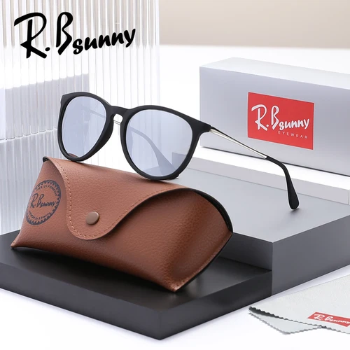 Imagen 2 del producto RBsunny marca Vintage gafas de sol clásicas de verano ojo de gato marco redondo gafas de conducción polarizadas UV400 gafas de moda para mujer