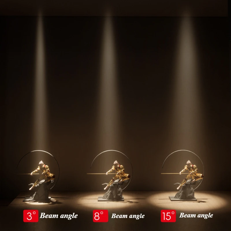 Museum Spotlight Surface Mounted Ultra-thin Small Angle 3W Tea Room Ambient Light 8 Degrees and 15 Degrees Dining Table Museum