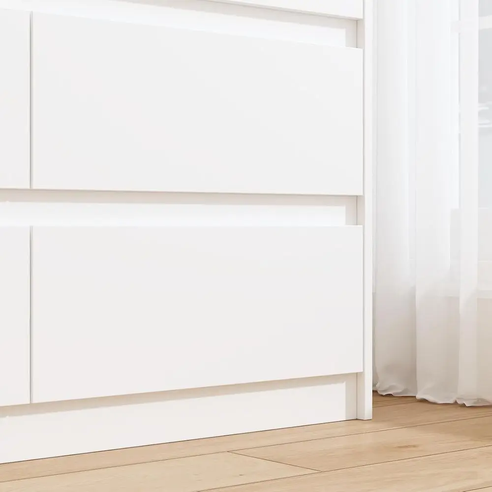 침실, 거실 또는 복도용 63칸 나무 서랍장 정리함 (화이트)