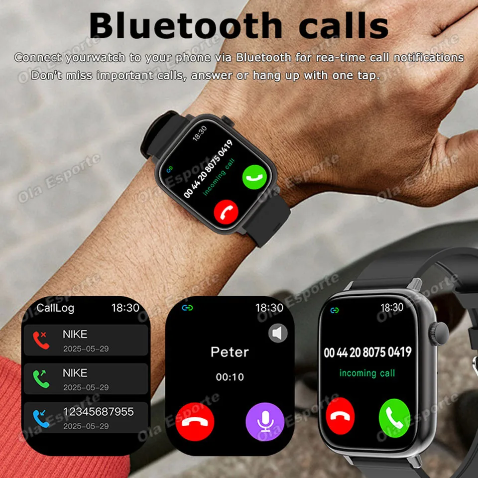 New HD BT Call Smartwatch Health Monitoring Heart Rate Watch Customizable Dial Smart lsland/Control Sports Smart Watches 2026