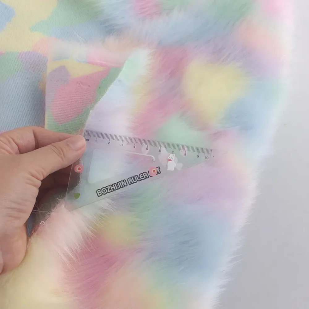 

Thicken Imitation Fox Plush Fabric for Clothing Collar Decoration Handmade DIY Scarf Fabrics Sewing Cloth Material Wholesale