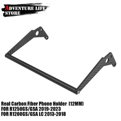 Per BMW R1200GS R1250GS LC Adventure R 1200 1250 GS ADV 12MM staffa di navigazione per telefono GPS supporto in fibra di carbonio supporto supporto GS1250