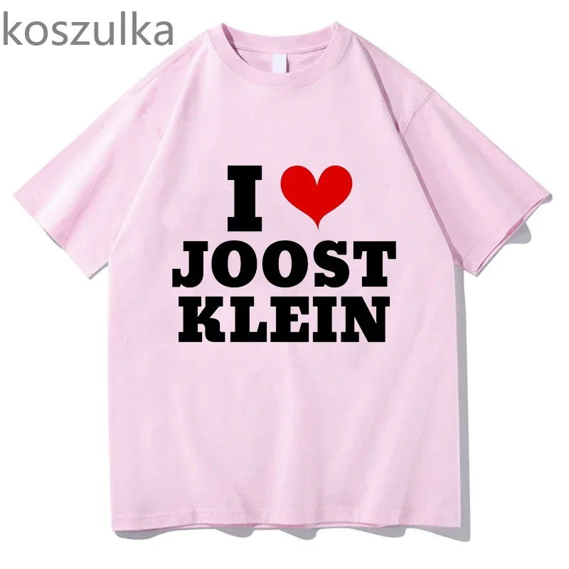 I Love Joost Klein Merch Printing T-shirts Funny  Graphic Tee-shirt Vintage Hip Hop Women Clothing Harajuku Tees Female Clothes