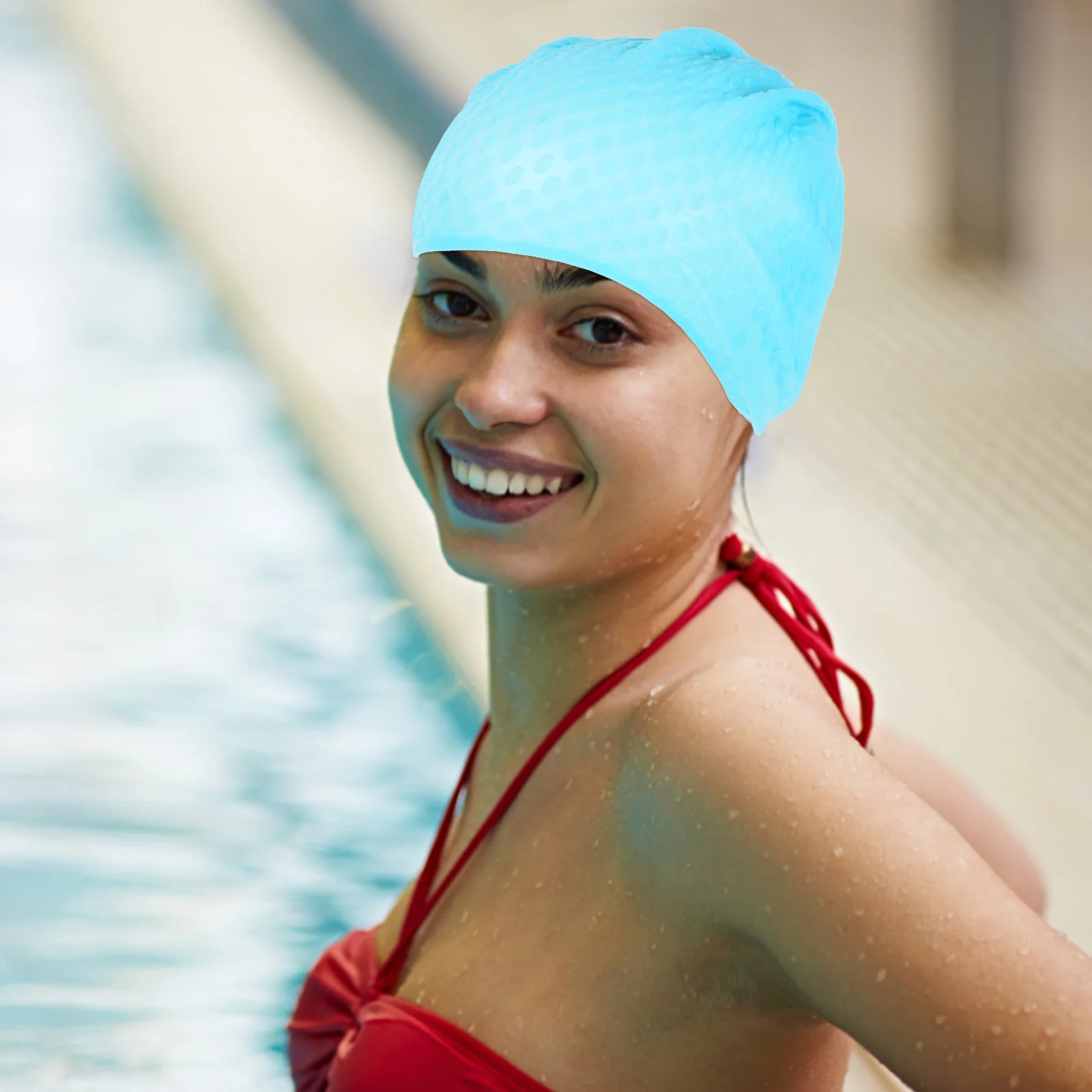

Silicone Swimming Hat Large Size Adults Swim Cap Unisex Lightweight Comfortable Swim Hat Swimming Cap Pool Hats