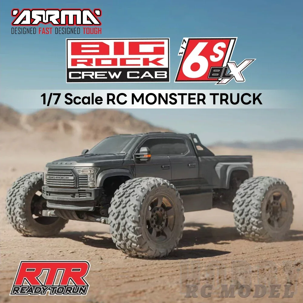 

ARRMA ARA7612 BIG ROCK 6S 4X4 BLX 1/7 RC Electric Remote Control Model Car Monster Truck Adults Children's Toys