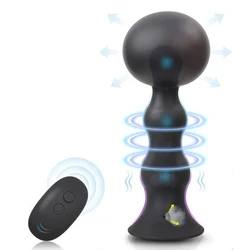 Anal Vibrator Inflatable Butt Plug Remote Control Prostate Massager With Automatic Inflation And 10 Vibrating Mode Anal Sex Toys