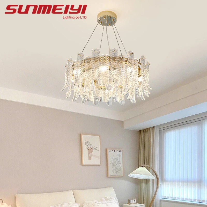 

2023 Modern Llight Luxury Living Room Crystal Light French Simple Gentle Wind Warm Bedroom Room Suction Ceiling Light