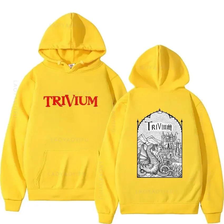 Trivium Theme Hooded Shirt Men's Autumn Clothing Essentials Hoodie New in Hoodies & Sweatshirts Sweatshirt Graphic Pullovers Y2k