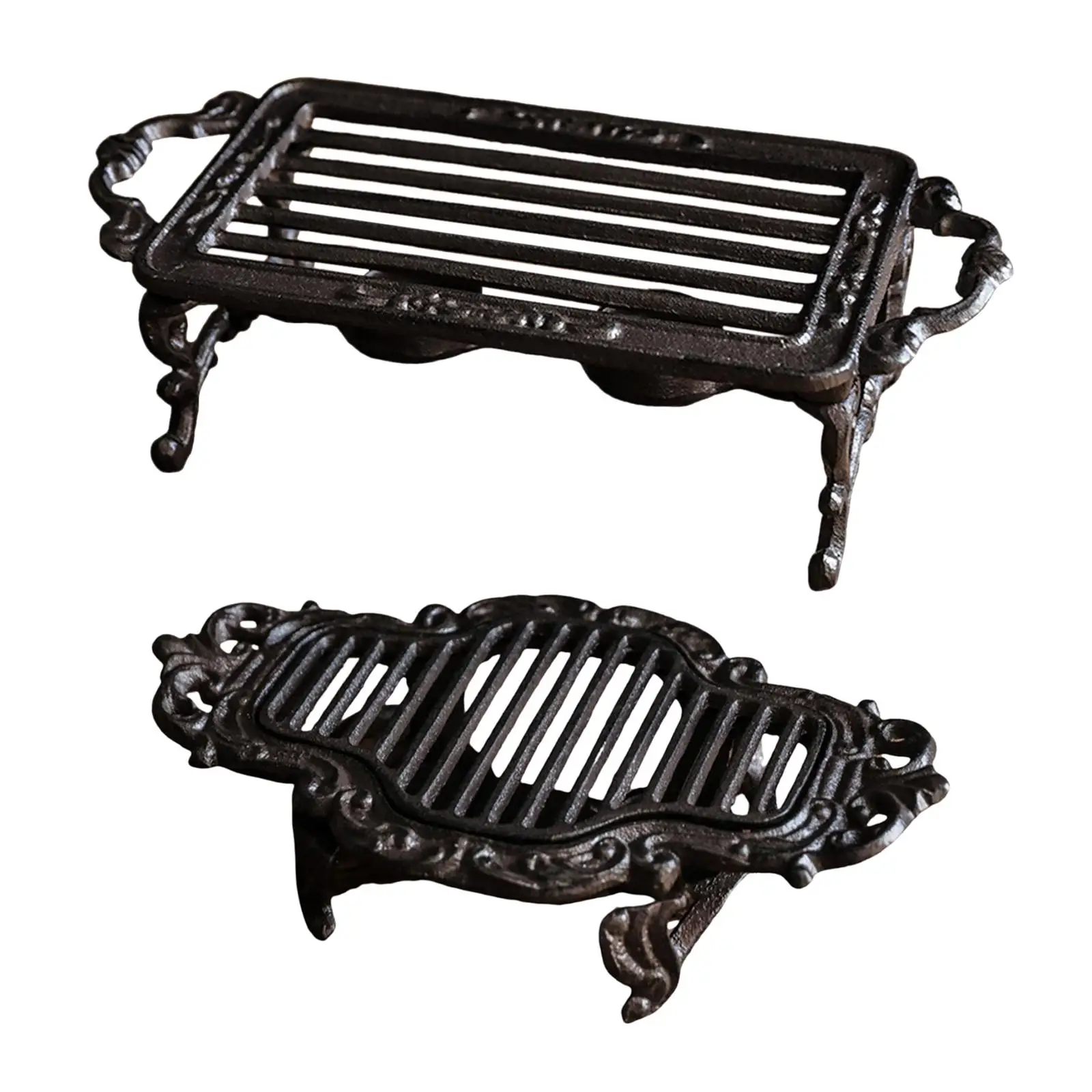 Iron Teapot Warmer Stand Small Cooking Rack Easily Grip and Clean Portable
