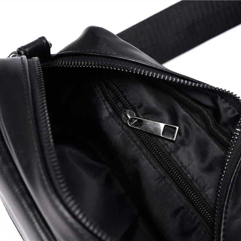 New Fashion Leather Shoulder Bag Men Japan Style Crossbody Bag Men Leisure Sports Messenger Bag Male Cross Body Handbag Purse