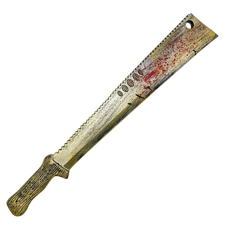 69 cm/27,17 in Halloween Machete Modell Requisiten Kunststoff Waffen Katana Ornamente Sammeln Cosplay Geschenk Party Supplies Outdoor Spielzeug