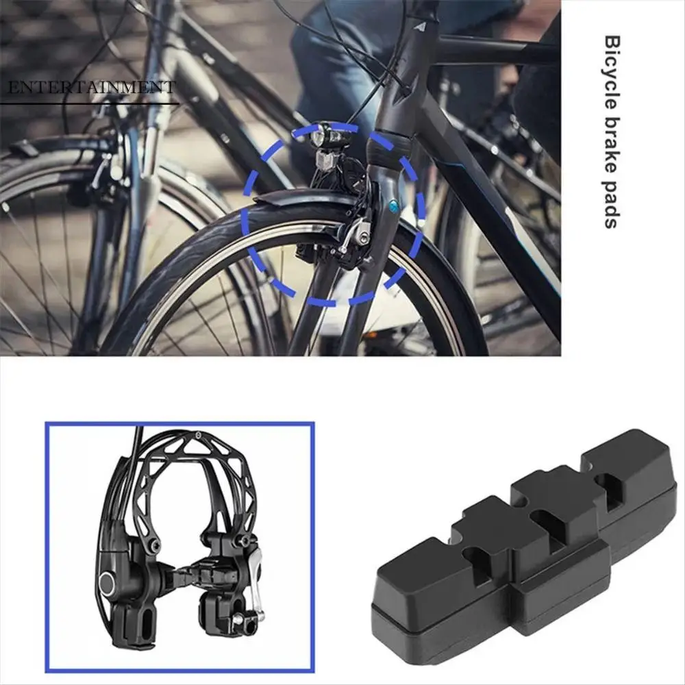

2 Pairs/Set S32-10 Bicycle Brake Pads Lightweight Low Noise Bicycle Accessories Drawer Type All Weather Bicycle Brake Shoes