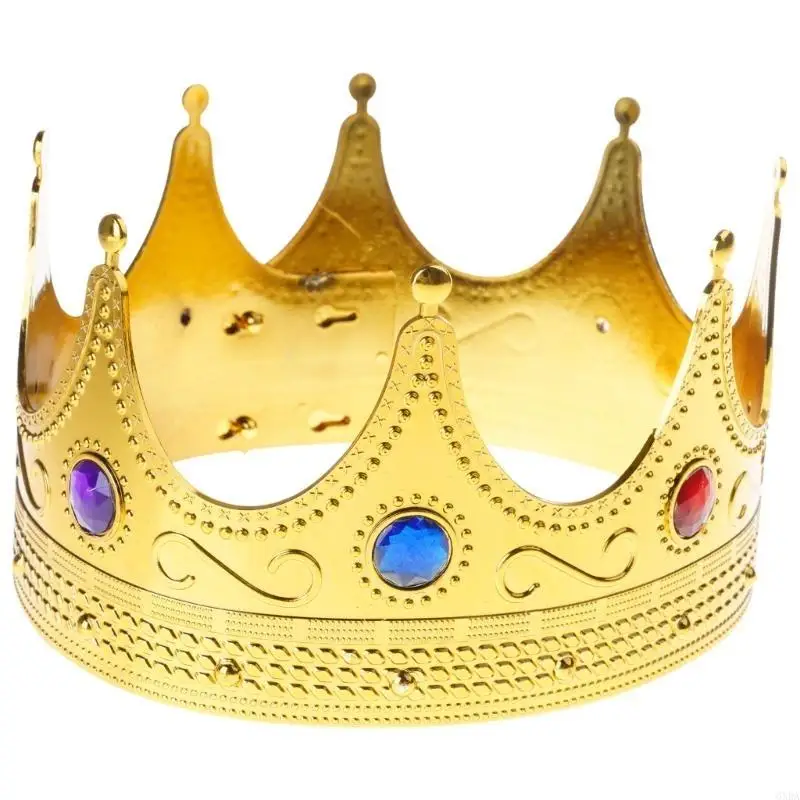 King Crown for Kids Royal Princed Costume Royal King Crown Size Fit Most 6XDA