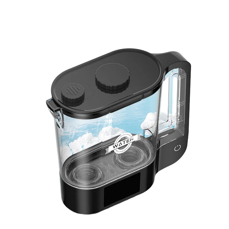 YenvQee  New Hydrogen-Rich Kettle Dual Electrolysis 2L Hydrogen-Rich Kettle 2000-3000PPB LED Light Display Hydrogen-Rich Kettle