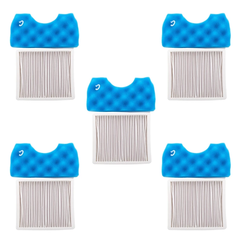 

B82B-5Pcs Dust Filter H11 HEPA Filter + 5Set Blue Hepa Filters For Samsung SC4300 SC4470 VC-B710W. Vacuum Cleaner Parts