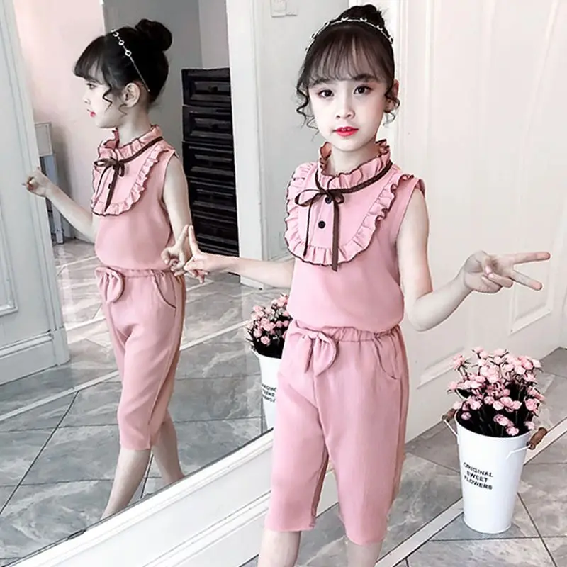Children's Clothing Girls Set 2025 New Summer Fashion Two Piece Set for Girls Baby Girl Clothes 2 4 5 6 7 8 9 10 11 12 Years Old