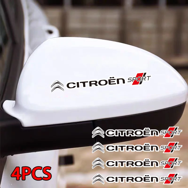 

4Pcs Car Logo Badge Decorate Body Stickers For Citroen C4 C3 C2 C1 C5 DS3 Berlingo Xsara Grand Picasso Jumper Cactus Saxo Jumpy
