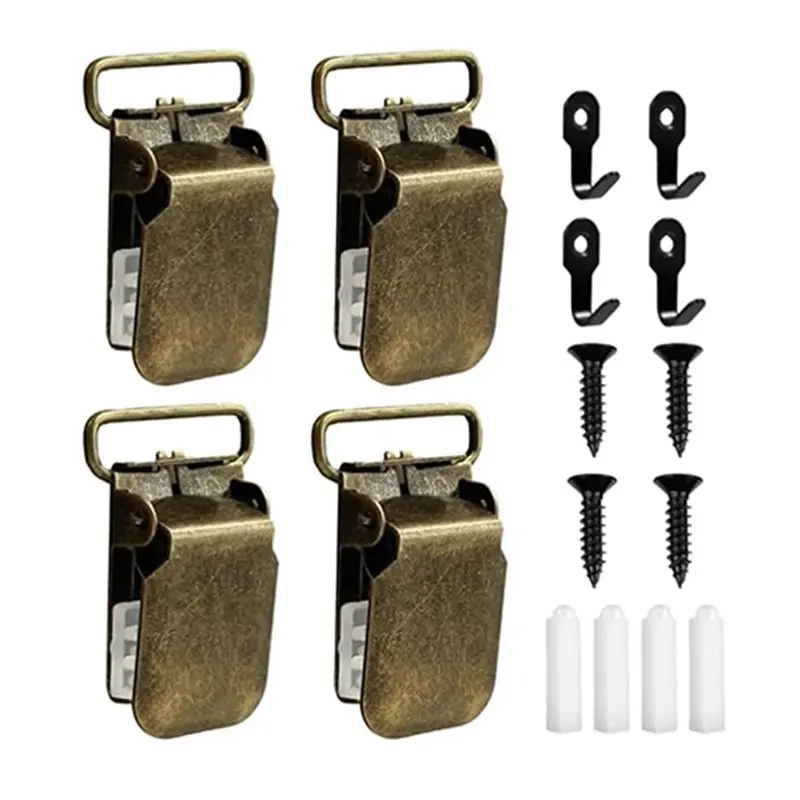 [ABFI!】 Hook Clips, Rug Hangers 8Pcs-For Walls-Carpet Hangers,Clamps For Curtains,Bedclothes Quilt Fabric Art Decorations