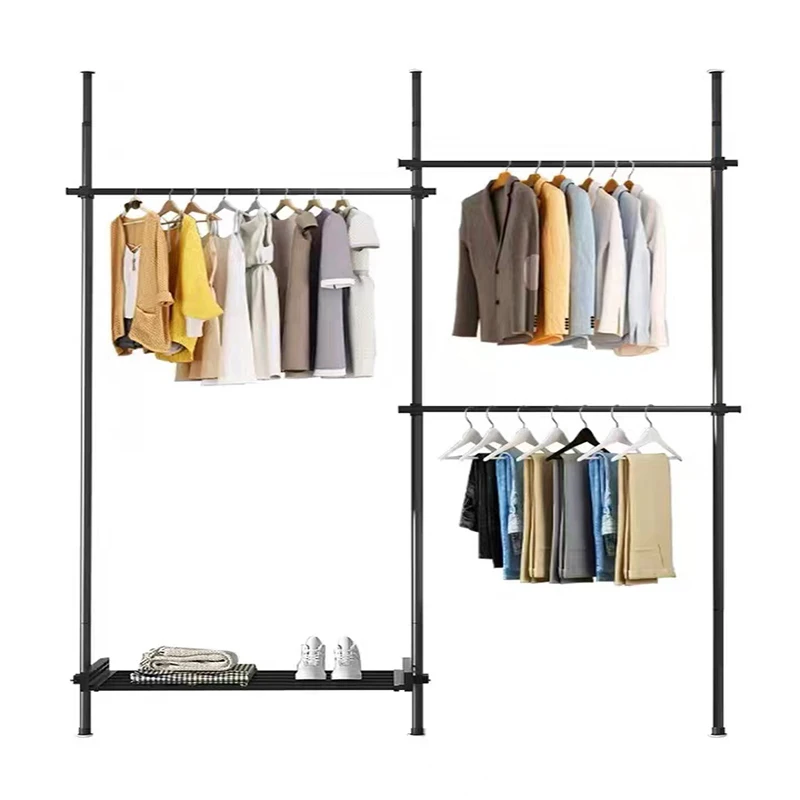 

Coat rack No punching Bedroom Home storage rack Balcony Easy installation Floor drying rack