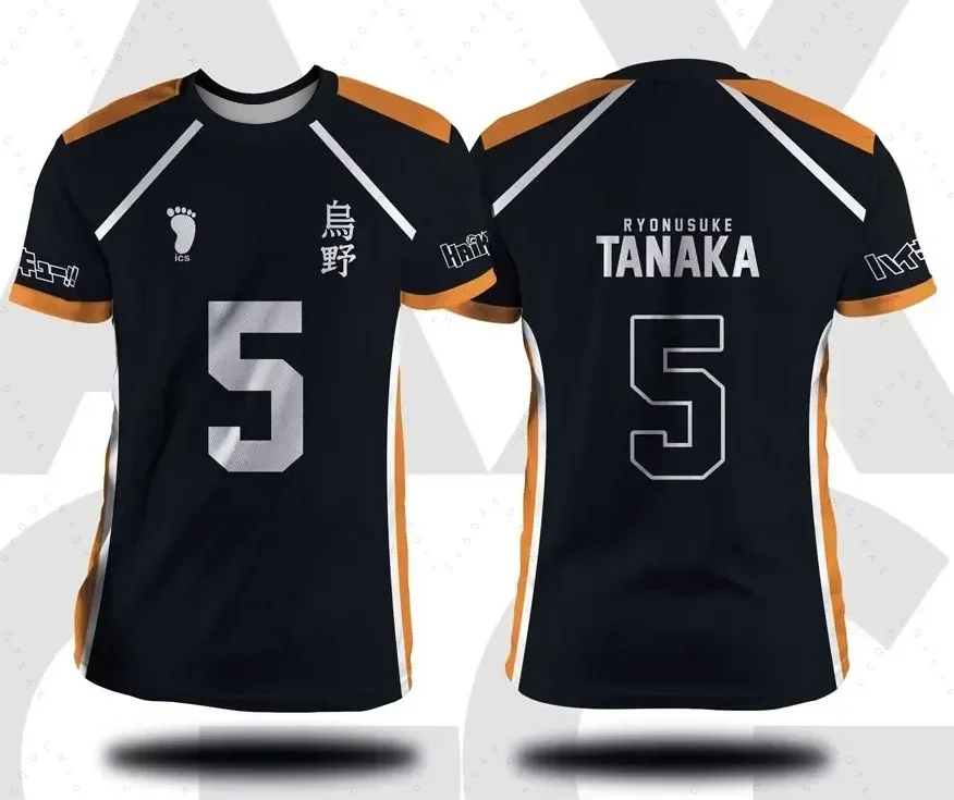Haikyuu Fukurodani Hinata Cartoon Anime Cosplay Herren Trikot Kurzarm Kinder T-Shirt Kleidung Unisex Top Mode Herren Radsport T-Shirt – Detail 14