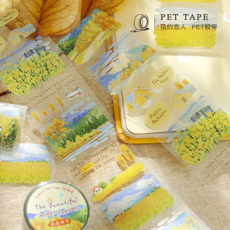 Scenic Series Stickers, Plant Landscape Tape Stickers