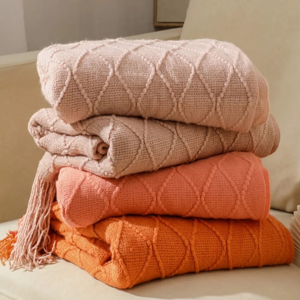 Luxuriöse Flauschige Strickdecke Übergroße Vier-Jahreszeiten-Sofadecke Wurfdecke für Knieheizdecke Doppelbett Hochzeitsgeschenk Wohndekoration