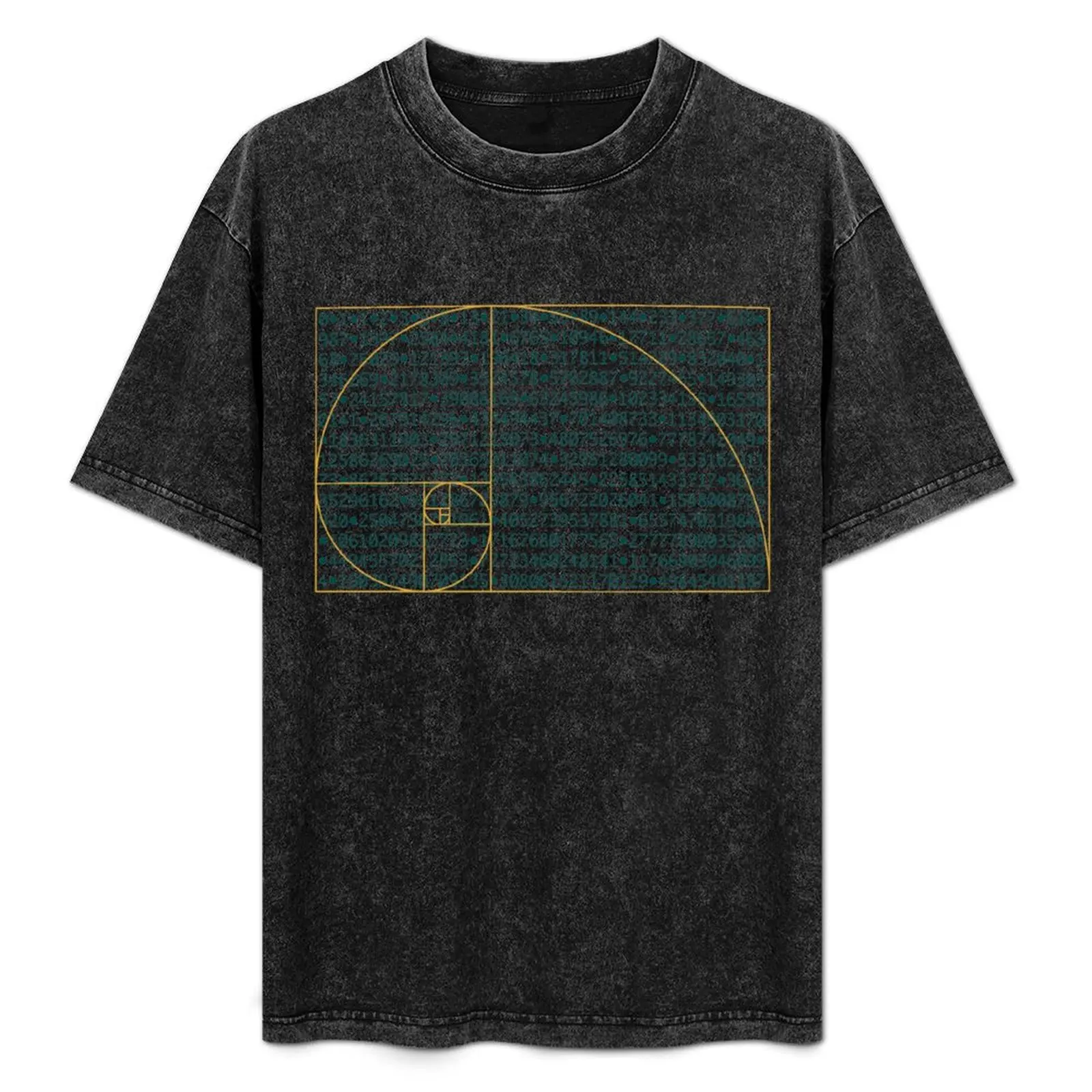 Fibonacci Sequence Number Pattern behind Golden Ratio Spiral T-Shirt shirts graphic tees plus size tops men workout shirt