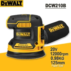 DEWALT 20V MAX Cordless Random Orbital Sander Multi-function Variable Speed Electric Orbital Sanders Machine (DCW210B)