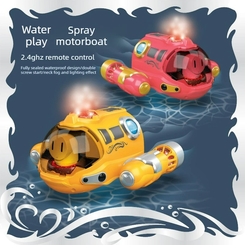 Cool Stuff Funny Gift-Kawaii Remote Control Boat,Fart Spray Twin Propeller Rc Boats,Pool Tub Water Rc Submarine,Toys for Kids