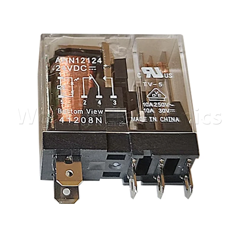 Imagem -04 - Relé 10 Pcs Lote Ahn22124n Ahn22124 24vdc 5a 8pin
