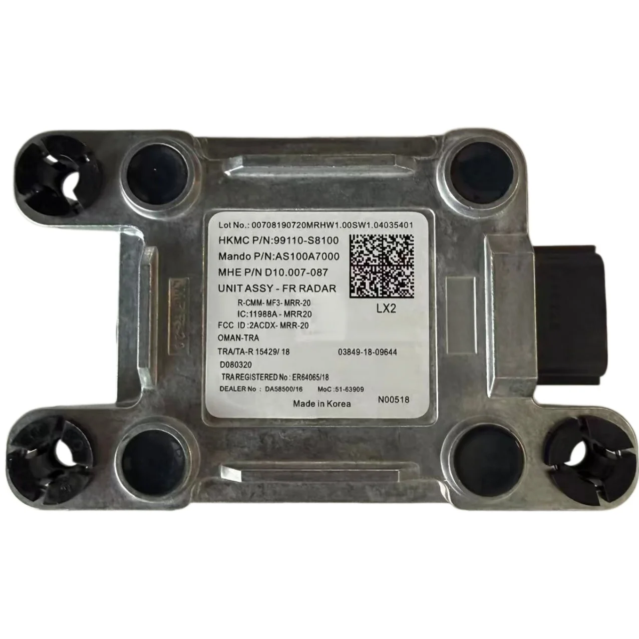 99110-S8100 adaptive cruise control distance radar sensor suitable for 2020-2022 Hyundai