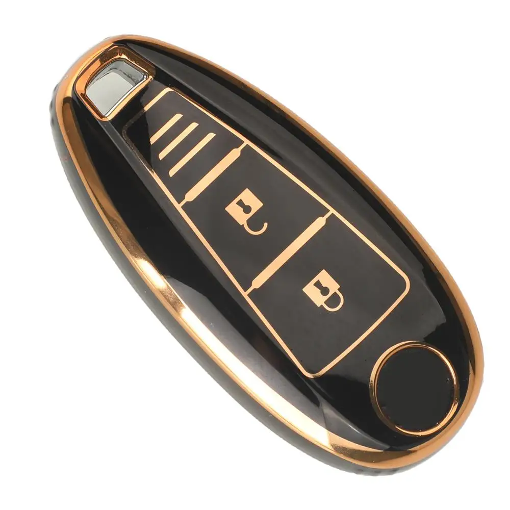 Jingyuqin 2/3 Buttons NEW Soft TPU Car Remote Key Case FOB For Suzuki Vitara Swift Ignis Kizashi SX4 Baleno Ertiga Samurai