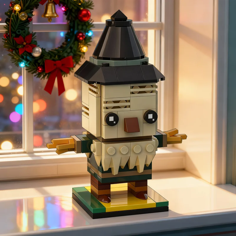 

118pcs MOC Scarecrow Wizard Of Oz Brickheadz Model Building Blocks Creative DIY Gift Display Decor Assemble Premium Adult Kids