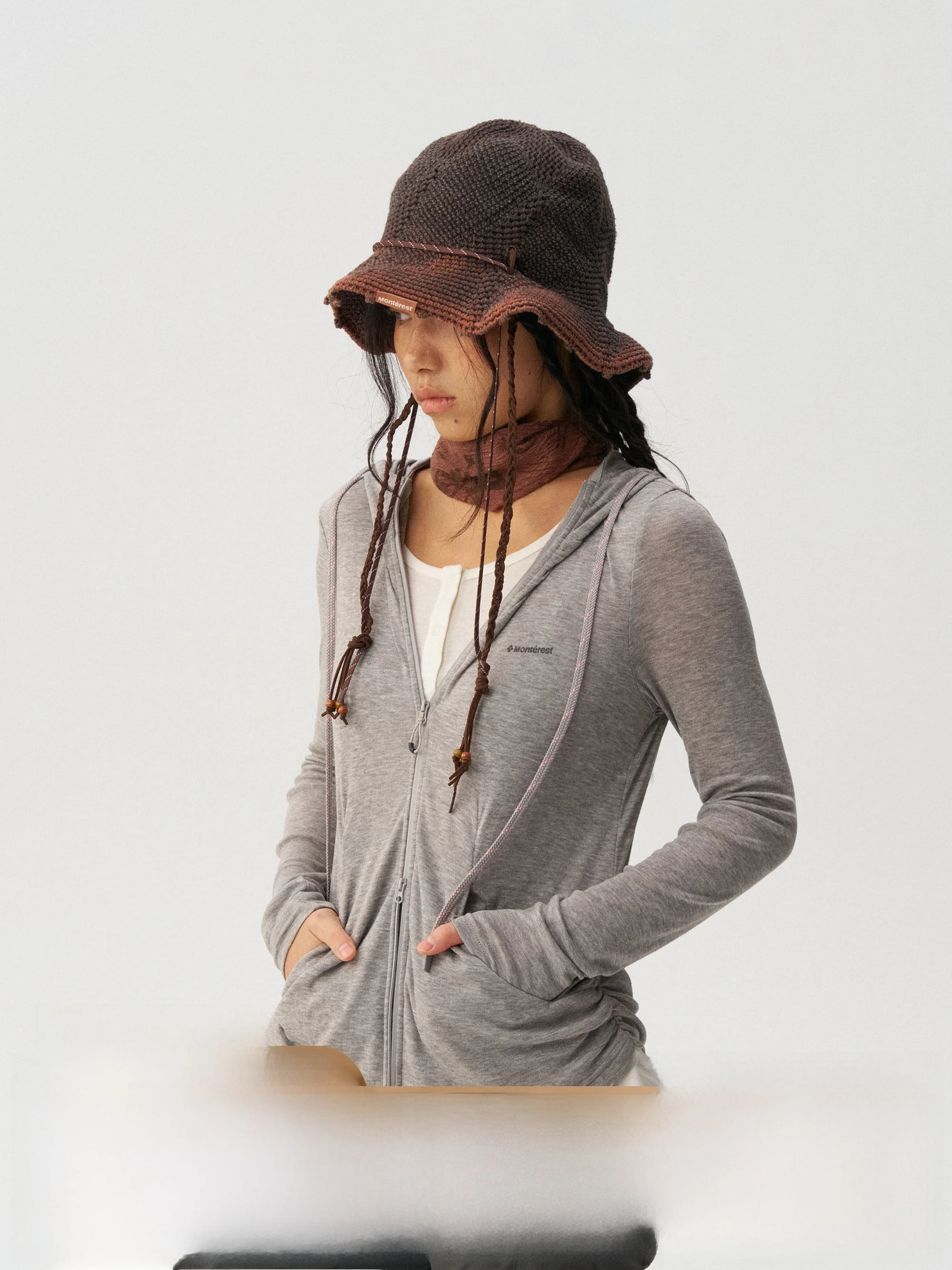 

Вязаная шапка-котелок Monterest Instant Mountain Wild Mixed Texture для молодежи, дышащая, приятная к коже, с длинными рукавами, для активного отдыха