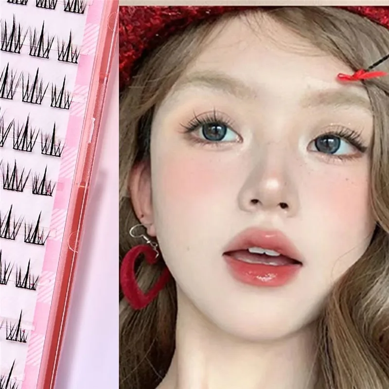 36 stuks voor beginners dames make-up accessoire sprookjesachtige lijmvrije valse wimpers eenvoudig aan te brengen gesegmenteerde clusters