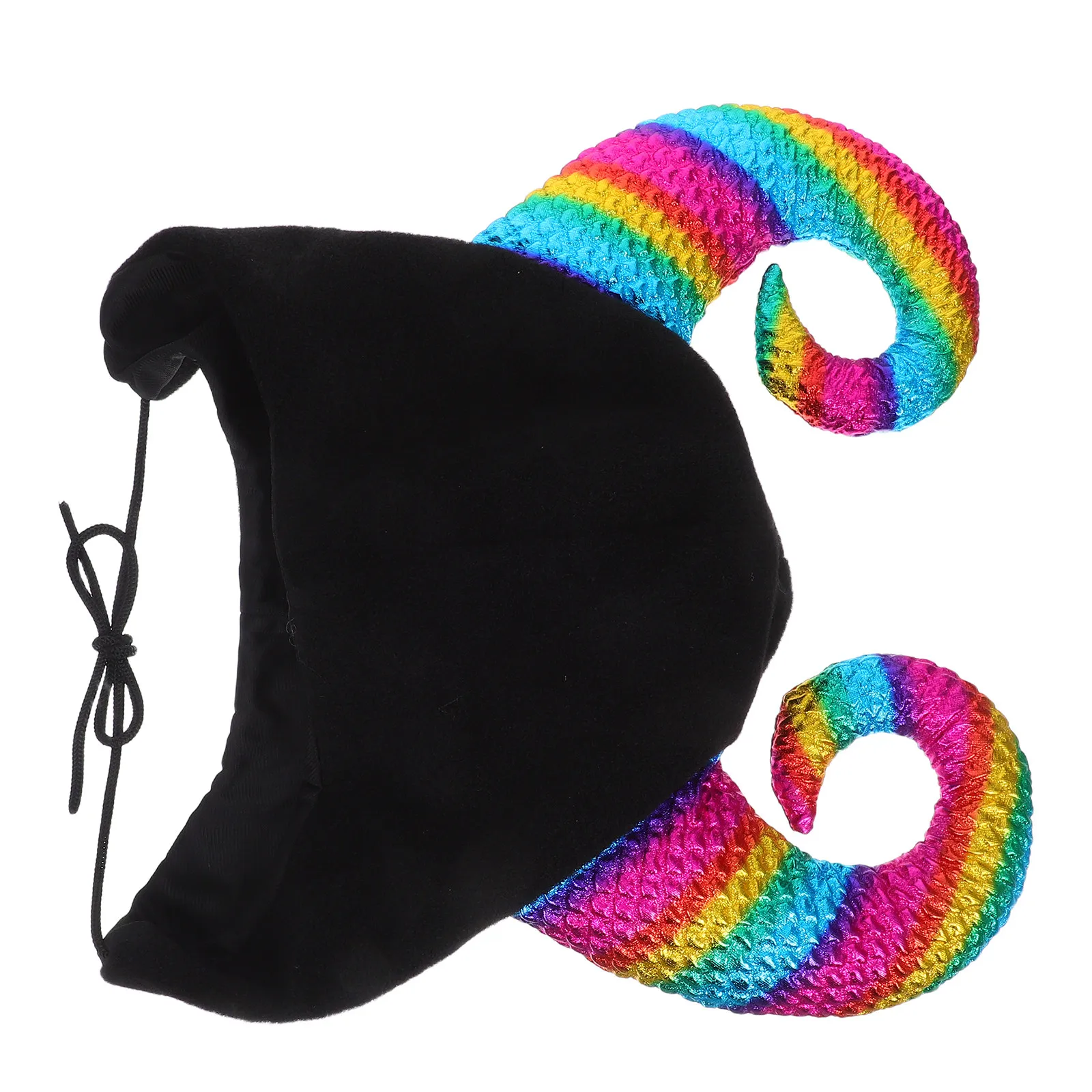 

Winter Cow Horn Beanie Hat Soft Polyester Warm Comfortable for Halloween Costume Ski Trip Photo Booth Fun Party Favor Girls Boys