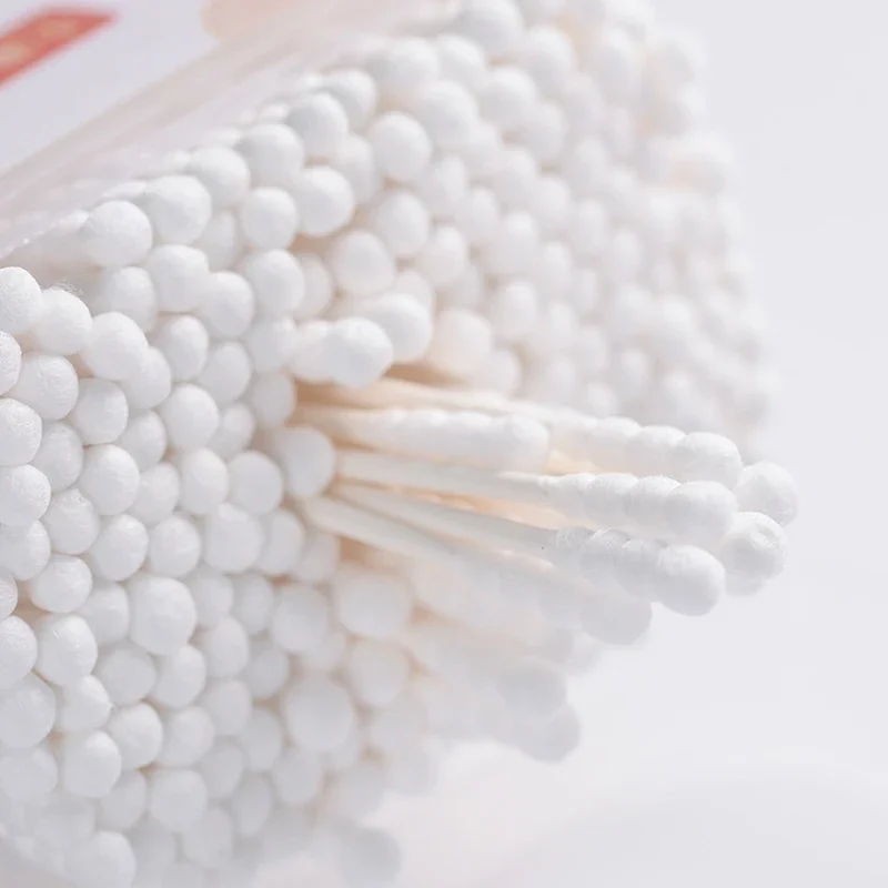 Sticks Cotton 400PCS Organic Baby Cotton Swabs Paper Buds for Baby Ear Nose Clean Ultra Safe Hypo-allergenic Biodegradable
