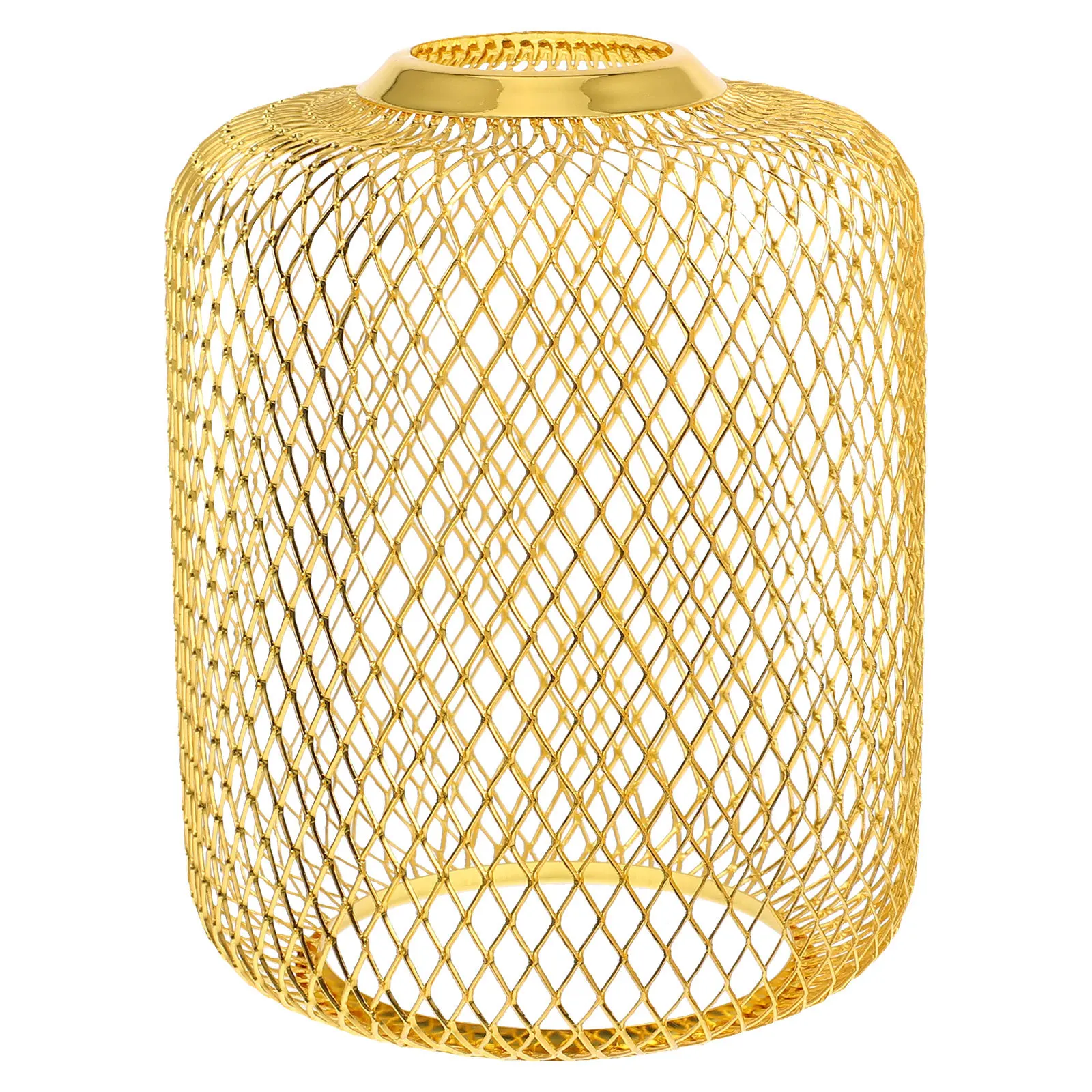 

Iron Wire Lampshade Hollow Out Light Shade Lamp Cover Ambient Soft Light Artistic Mesh Design for Living Dining Bedroom