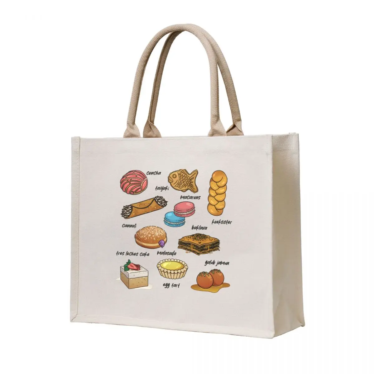 

Pastries of the World Tote Bag shopping bags foldable bag luxury women sac pour femme