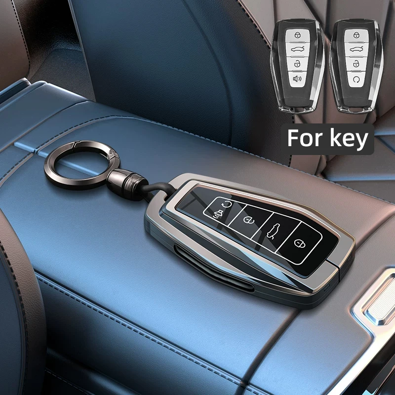 Key Fob Case Protection For Geely Monjaro Coolray Emgrand Preface Okavango Zinc Alloy Car Accessories