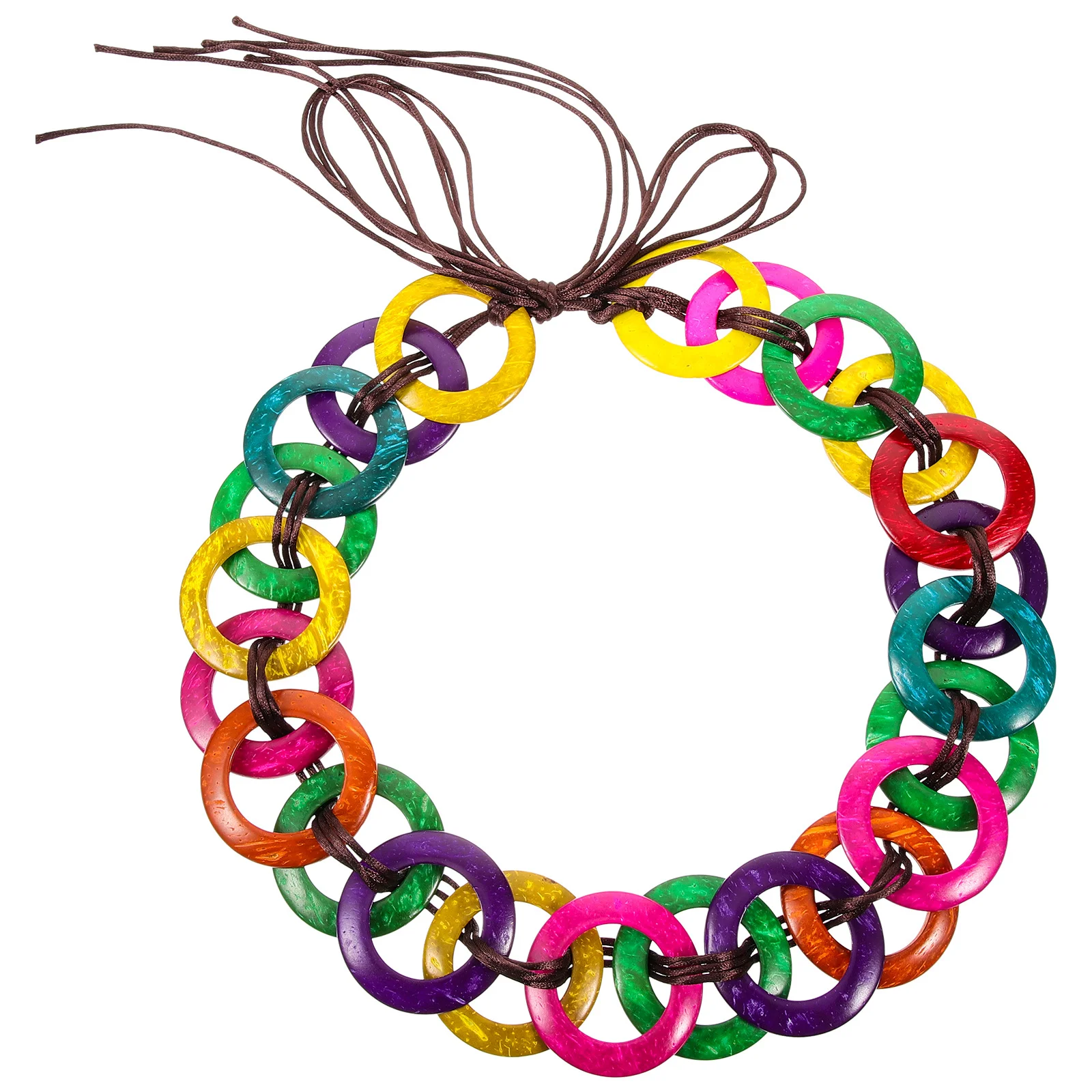 

Multi Colored Rope Waist Belt Tie Back Adjustable Lightweight Suitable for Dress Party Festival Costume Rope Belt