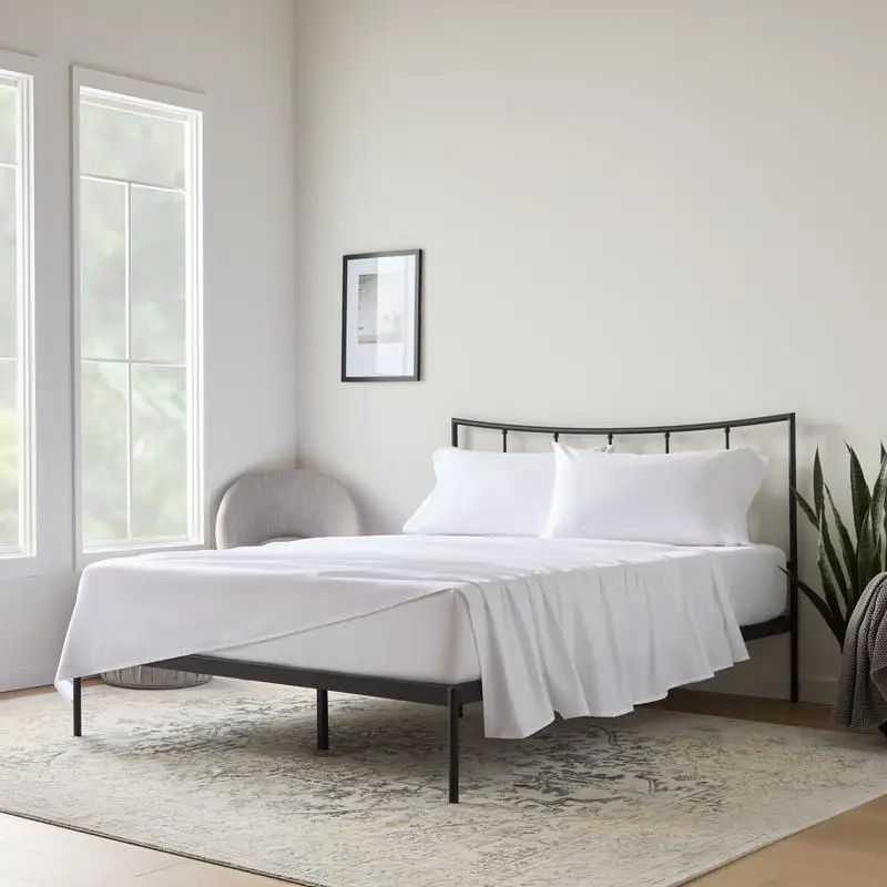 

200 TC Cotton Sheet Set, Queen Size, White Color