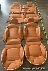 Custom Fit Accessories Car Seat Covers Full Set Middle Perforated Leather 5 Seats for Bmw Mini Copper COUNTRYMAN CLUBMAN Coupe