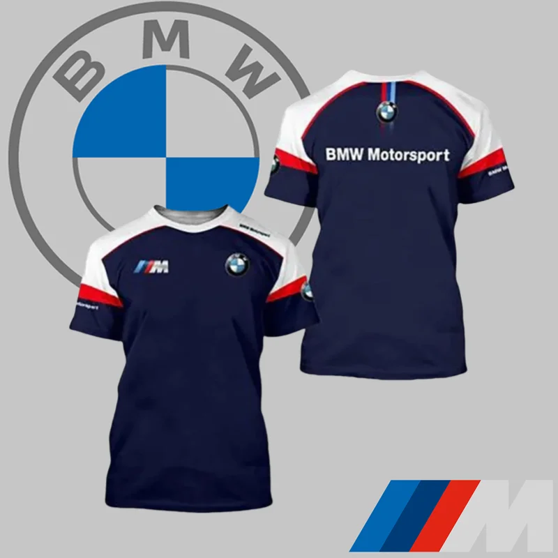 

New BMW Men's Quick-drying T-shirt 2025 High-end Luxury Car Brand Short-sleeved Comfortable Casual Off-road Motorcycle Top