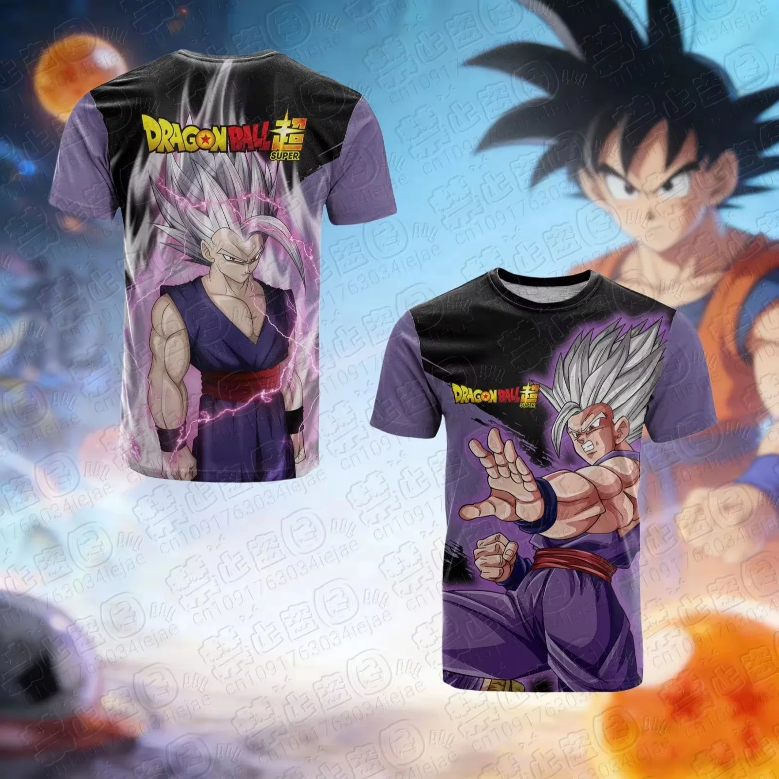 2026 Summer Dragon Ball T Shirt Kids Tops Tee Anime Figures BROLY Super Saiyan NO.9 T-shirt Boys T-shirts Children Short Sleeve