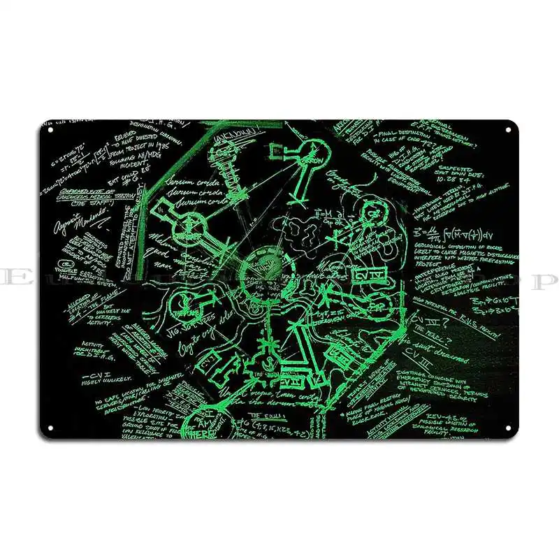 Dharma Stations Blast Door Map Lost Tv Show Metal Plaque Poster Wall Mural Wall Plaque Garage Garage Designing Tin Sign Poster