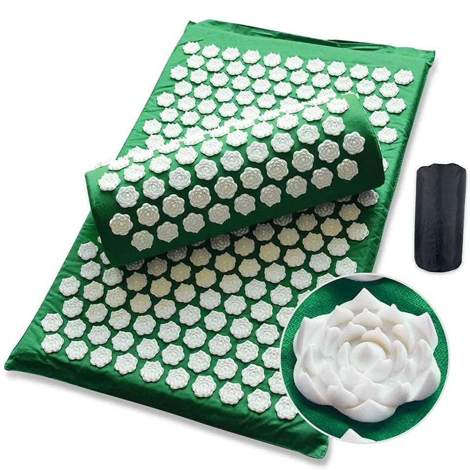 Acupressure Mat Massager Mat Relieve Stress Pain Lotus Spike Acupressure Mat massage mat Yoga mats