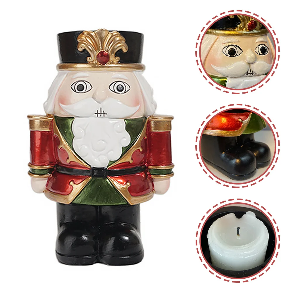 

Christmas Nutcracker Stand Premium Resin Material Home Decor Gift for Warmth and Happiness Parties Holder