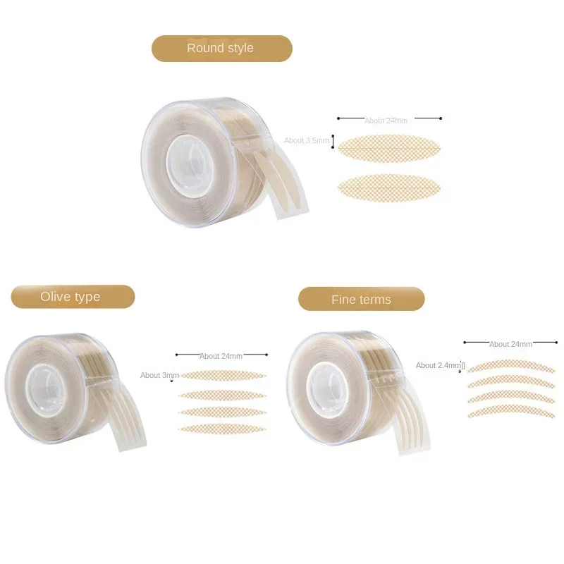 600Pcs Eyelid Tape Eye Lift Double Eyelid Sticker Self Adhesive Invisible Lace Eyelid Natural Big Eyes Makeup Beauty Tools